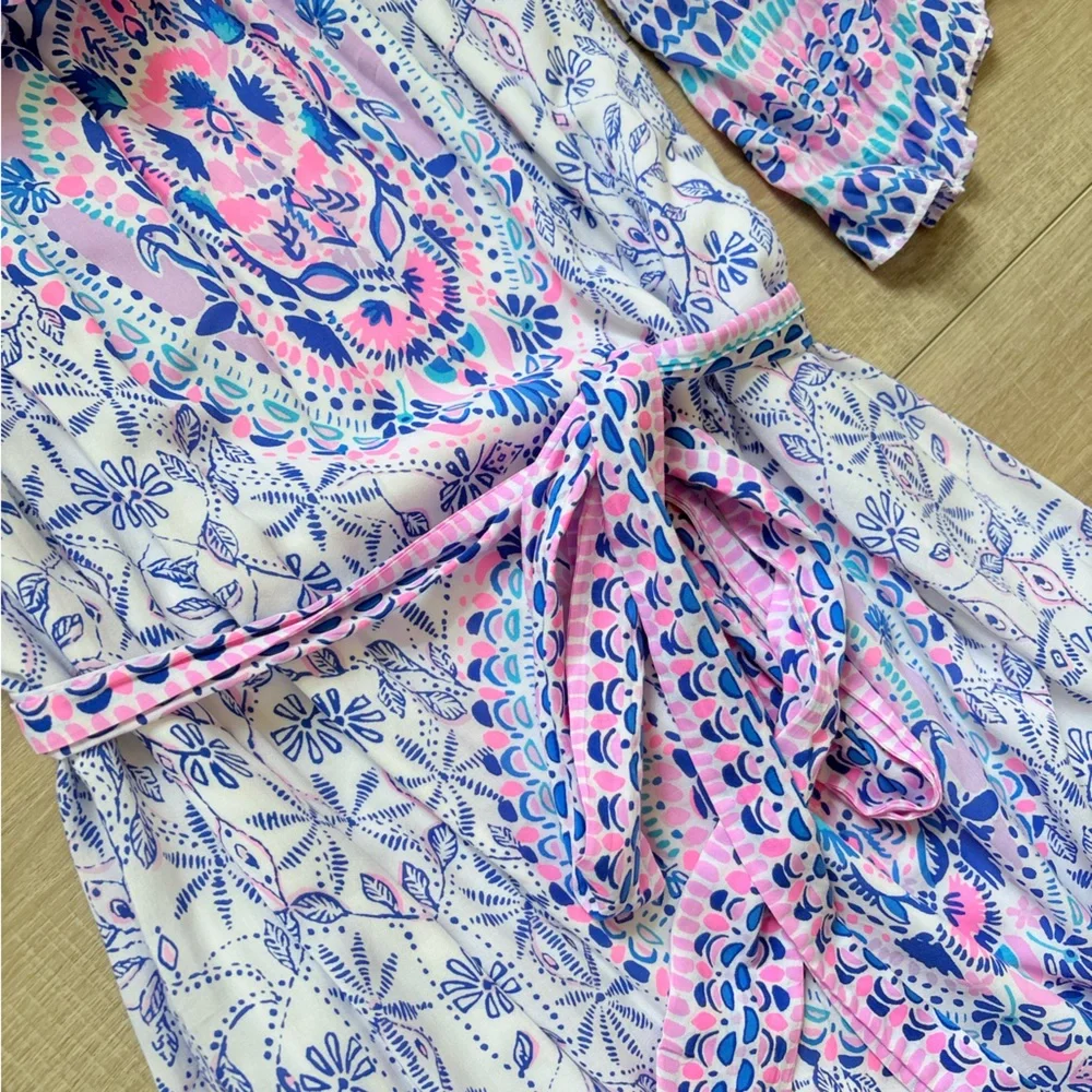 Lilly Pulitzer Abigail Off The Shoulder Midi Dress - Picture 8 of 10